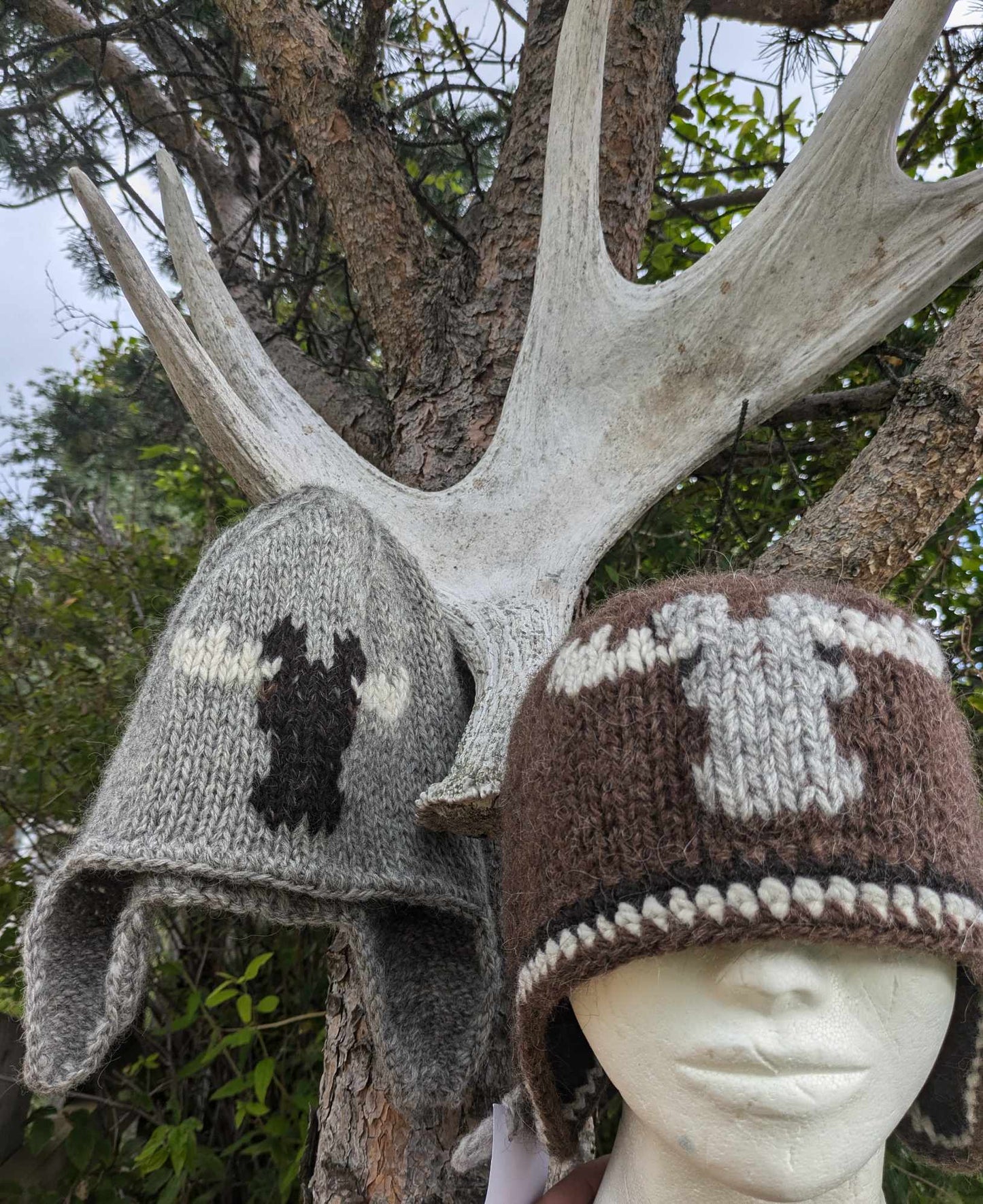 Lue med elg-strikkeoppskrift